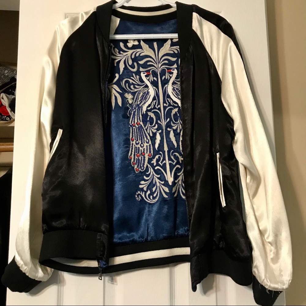 Reversible Varsity Style Jacket - Picture 2 of 4